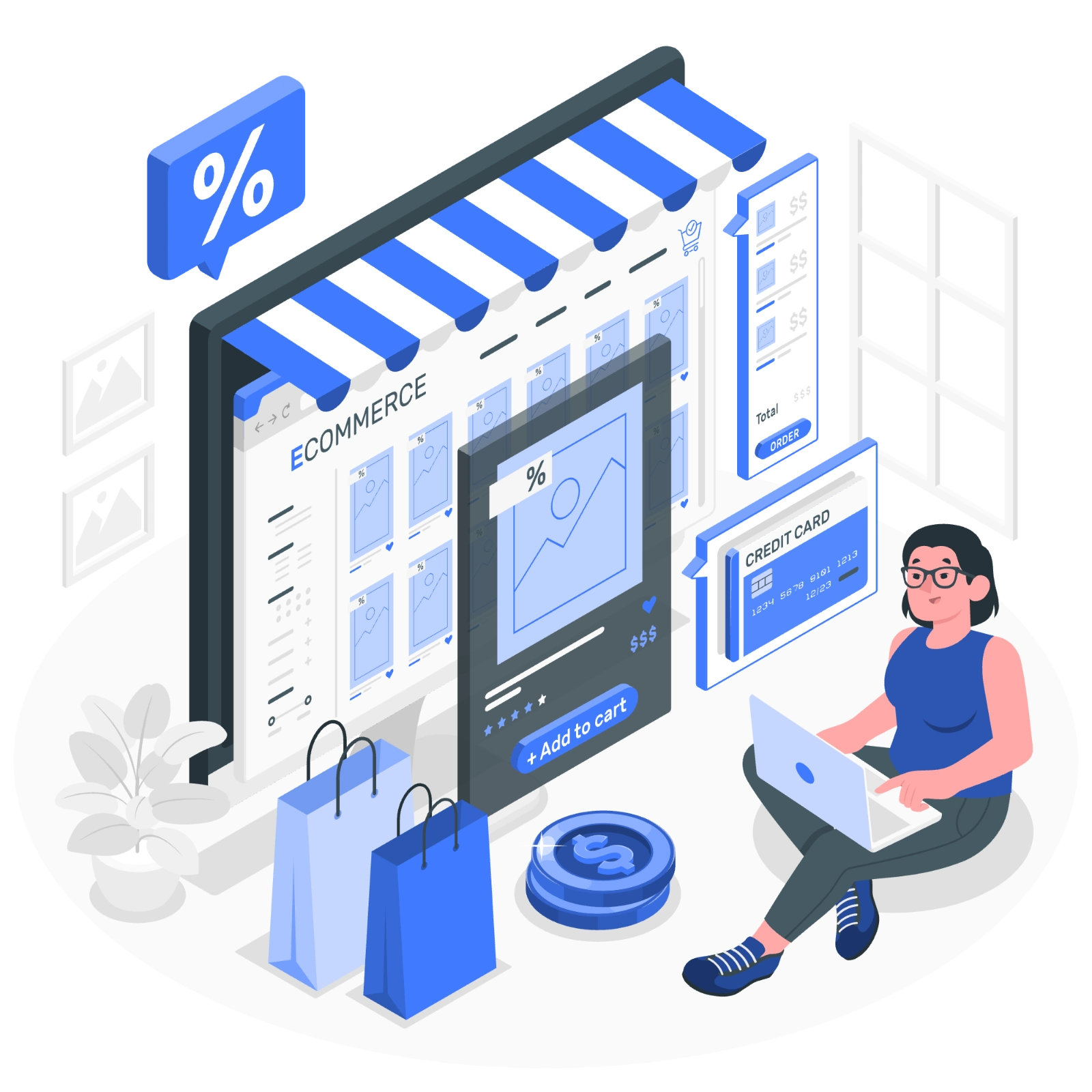 Ecommerce web page-amico